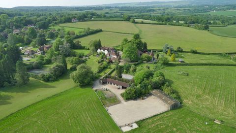 The Grange - Plaxtol - Kent - vue aérienne - Sotheby's