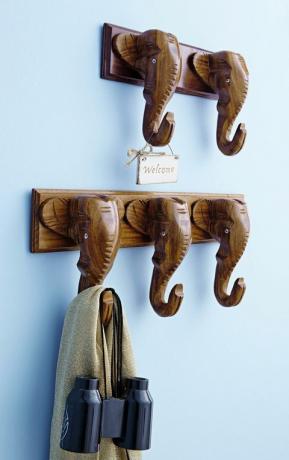 Crochets d'éléphant sculptés, Maison de Bath
