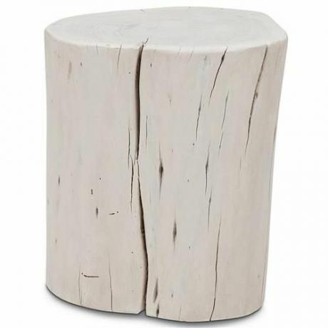 Table d'appoint en souche de bois blanc