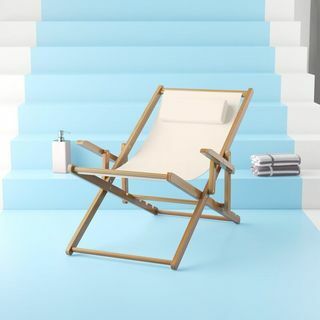 Chaise de plage inclinable