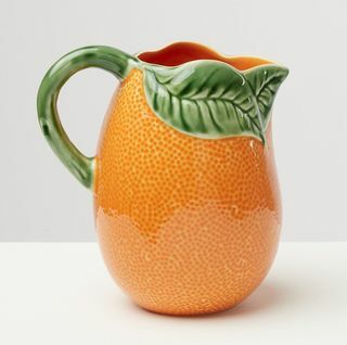 Cruche en céramique orange