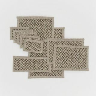 Tapis miniatures en jute