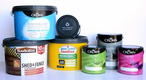 Contenants recyclés Crown Paints