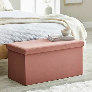 Pouf de rangement pliable Matilda Eco Velvet