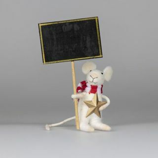 Souris en feutre avec tableau noir