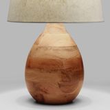 Base de lampe de table en bois en forme de larme