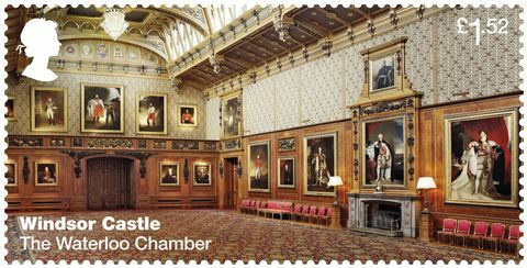 Timbres du Royal Mail du château de Windsor