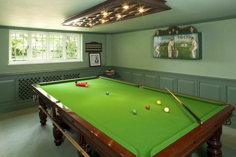 The Grange - Plaxtol - Kent - salle de billard - Sotheby's