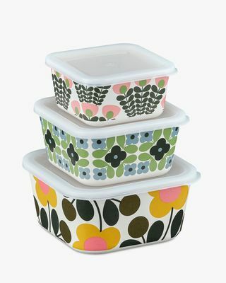 Boîtes de conservation en bambou à fleurs Orla Kiely, lot de 3, multi