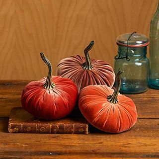 Ensemble de petites citrouilles Harvest en bronze rouillé