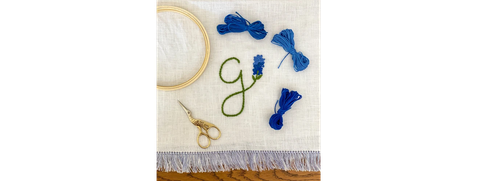 Serviette de lettrage Bluebonnet DIY