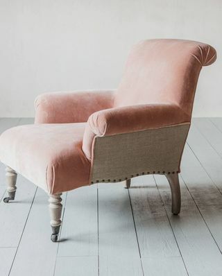 Fauteuil Bella Rose Velours