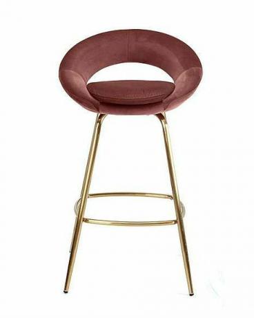 tabouret de bar rose pâle