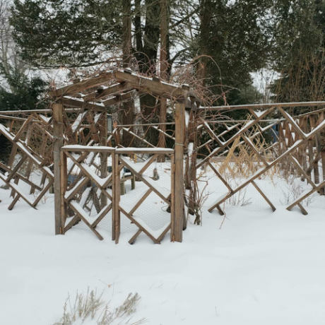 clôture dans la neige