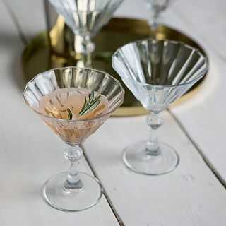 Ensemble De Deux Verres à Cocktail Déco