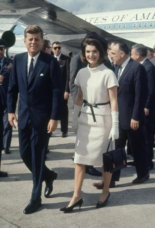 John F. Kennedy et Jackie Kennedy la veille de l'assassinat de JFK