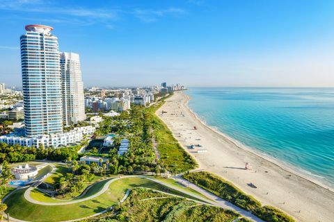 South Beach Miami de South Pointe Park, Floride, États-Unis