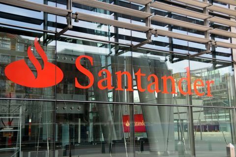 Signe de la banque de Santander